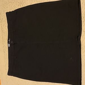 Old Navy Stretchy black denim midi skirt